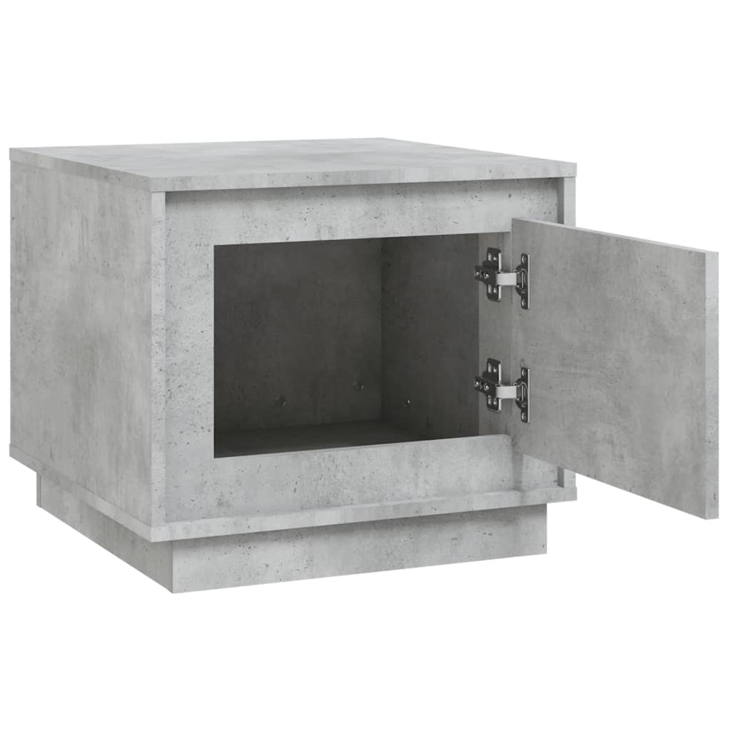 Coffee table, concrete gray, 51x50x44 cm, processed wood