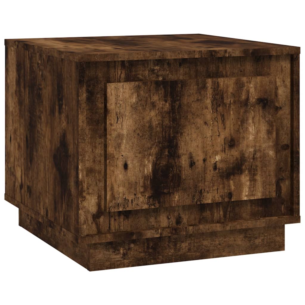 Coffee table, smoked oak, 51x50x44 cm, processed wood