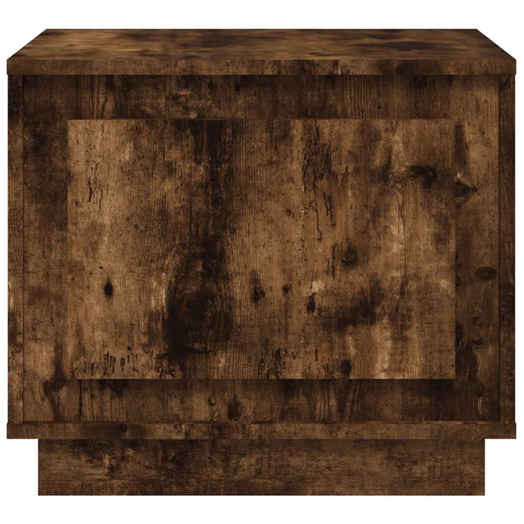 Coffee table, smoked oak, 51x50x44 cm, processed wood