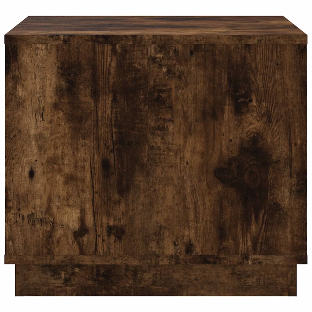 Coffee table, smoked oak, 51x50x44 cm, processed wood