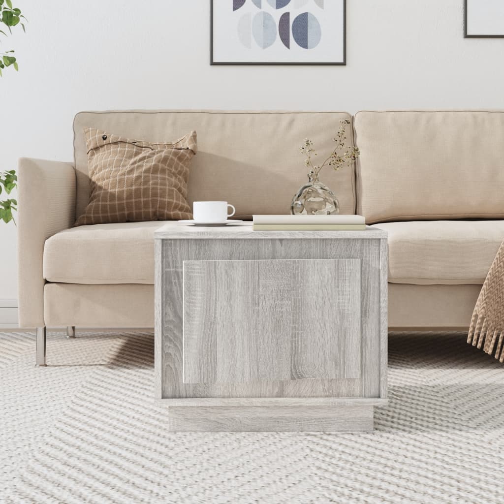 Coffee table, sonoma grey, 51x50x44 cm, processed wood