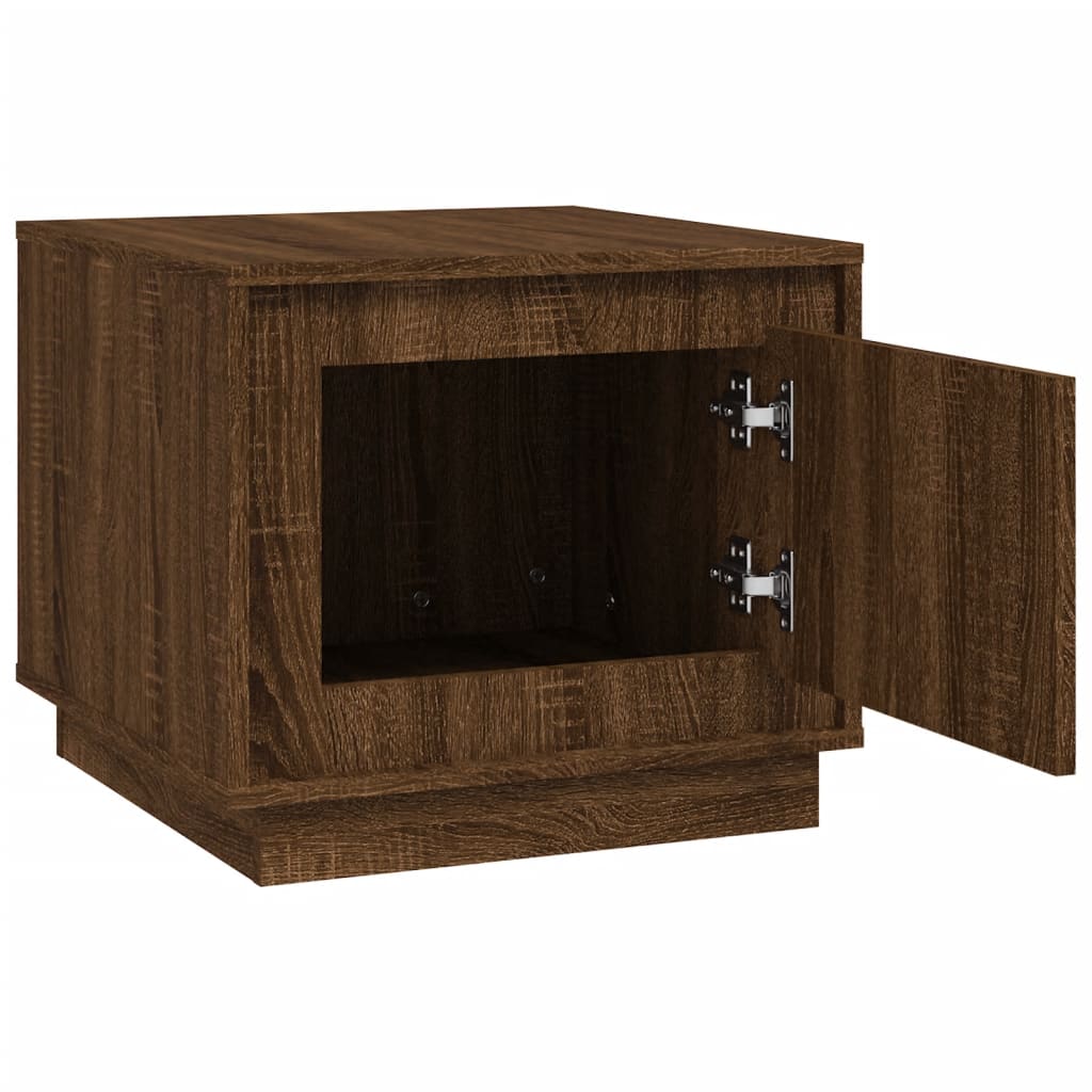 Coffee table, brown oak, 51x50x44 cm, processed wood