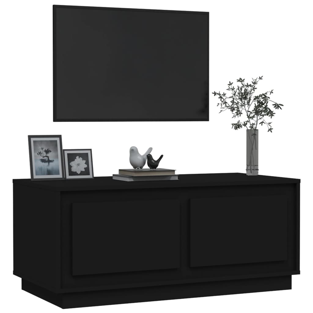 Coffee table, black, 102x50x44 cm, processed wood
