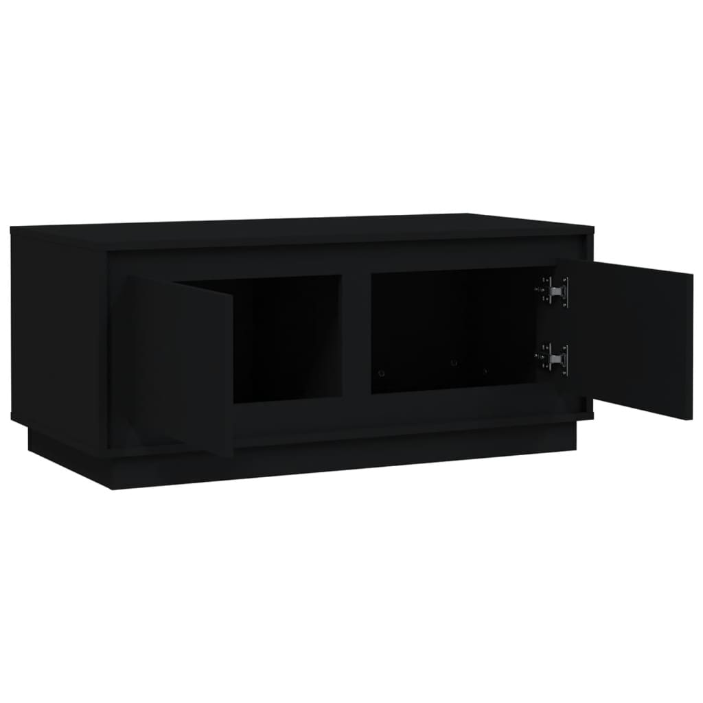 Coffee table, black, 102x50x44 cm, processed wood