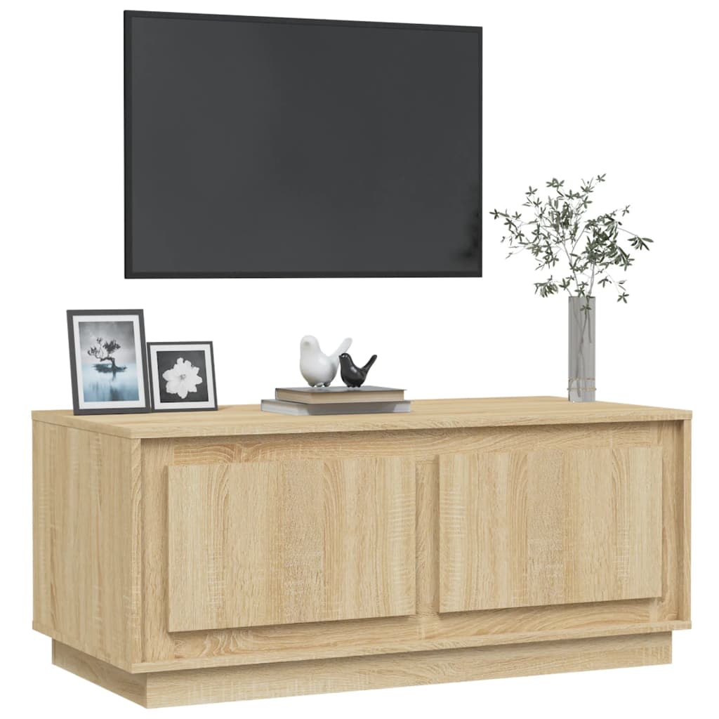 Coffee table, sonoma oak, 102x50x44 cm, processed wood