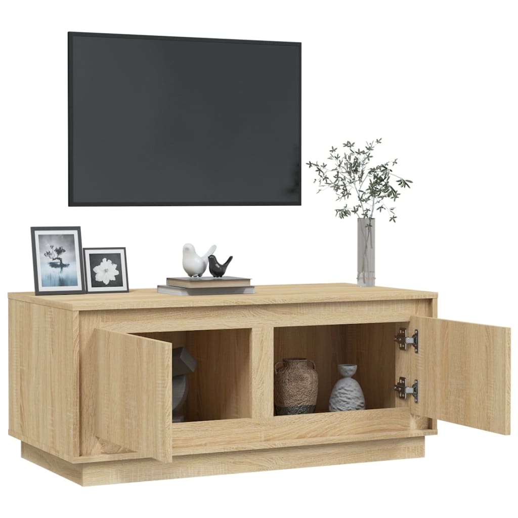 Coffee table, sonoma oak, 102x50x44 cm, processed wood