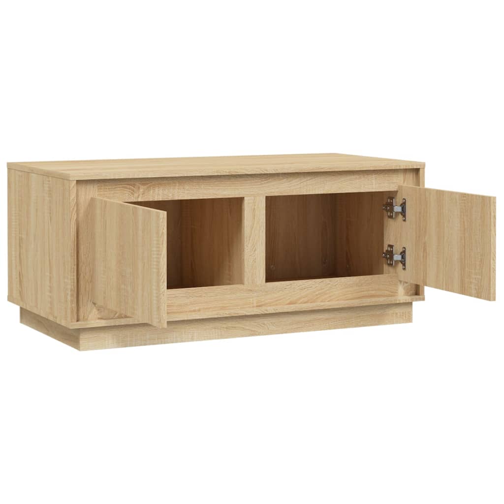 Coffee table, sonoma oak, 102x50x44 cm, processed wood