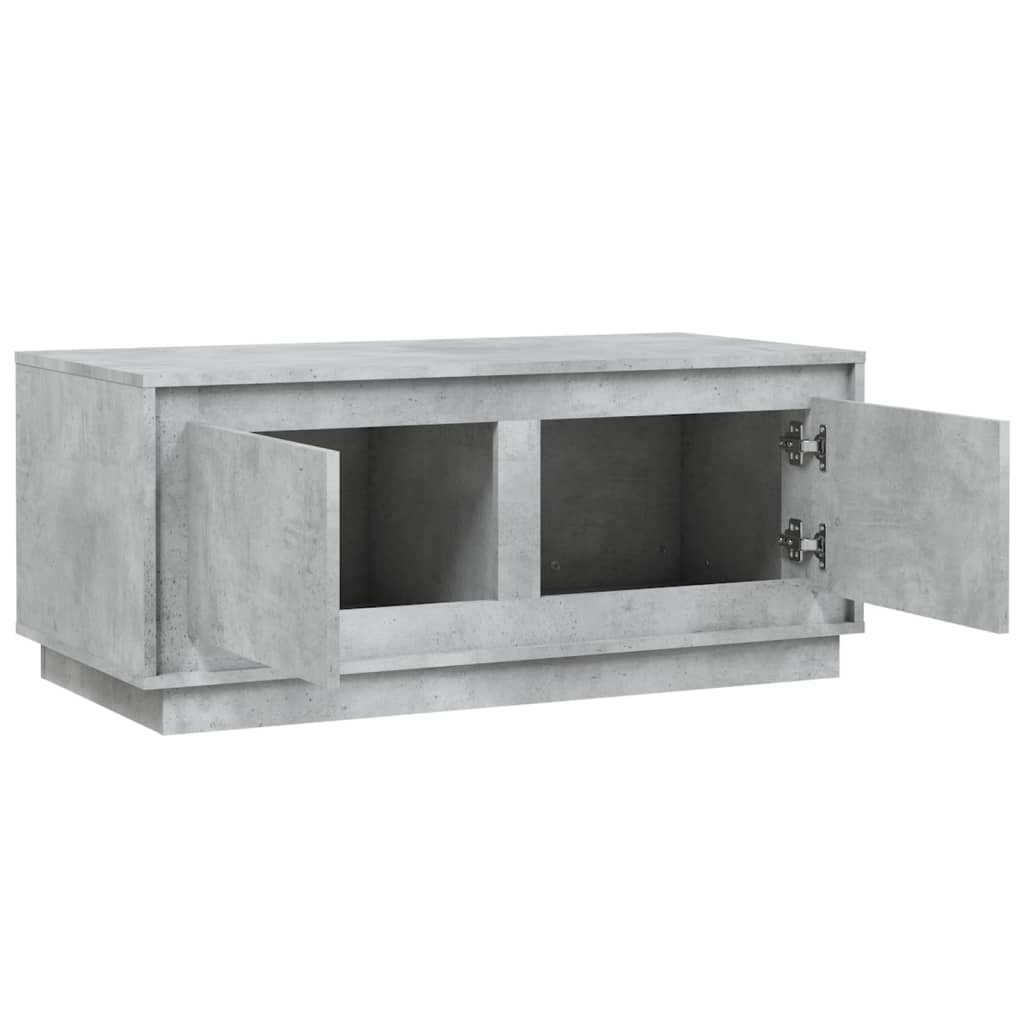 Coffee table, concrete gray, 102x50x44 cm, processed wood
