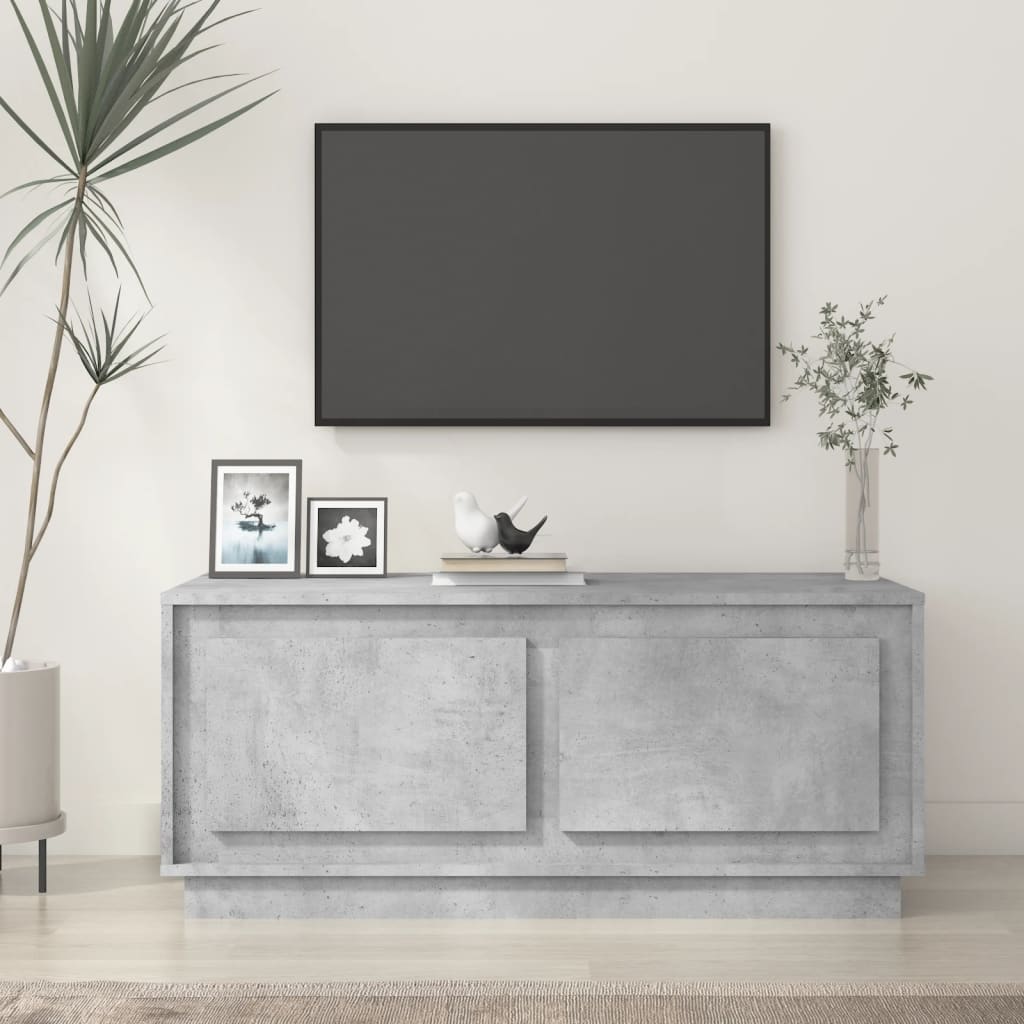 Coffee table, concrete gray, 102x50x44 cm, processed wood