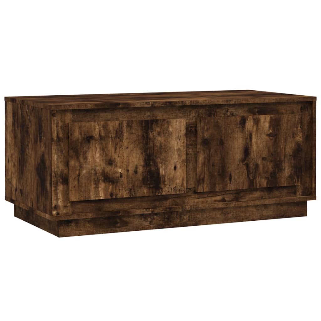 Coffee table, smoked oak, 102x50x44 cm, processed wood