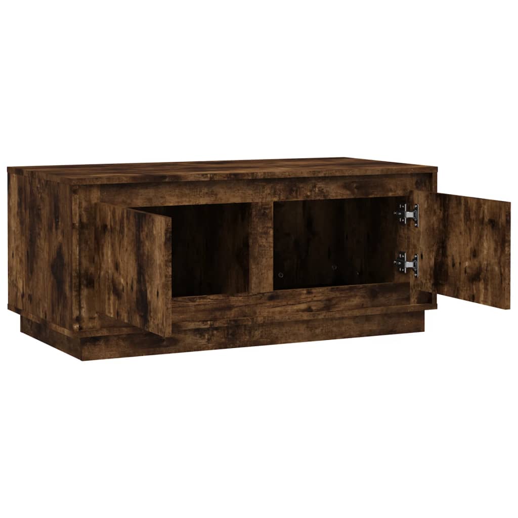 Coffee table, smoked oak, 102x50x44 cm, processed wood