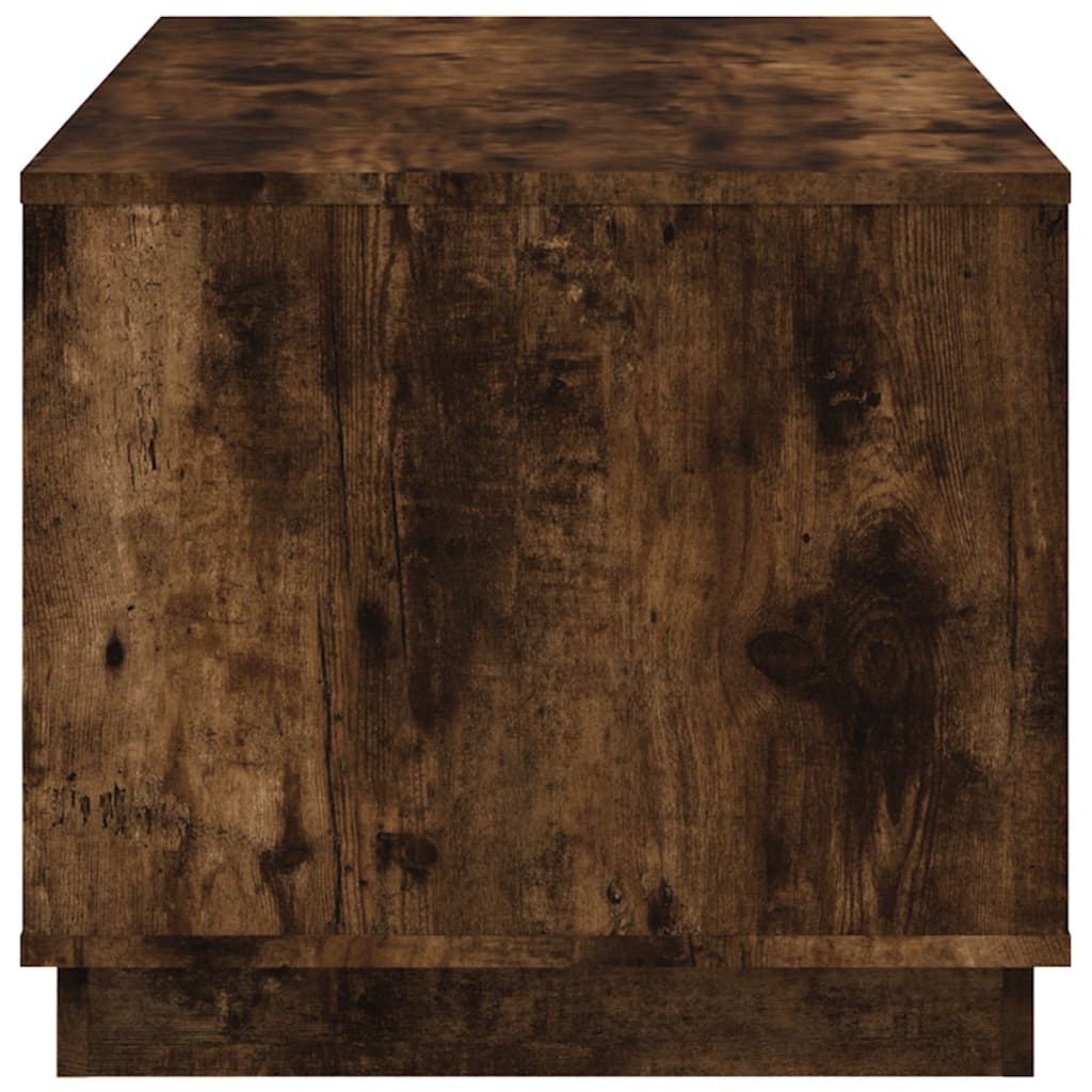 Coffee table, smoked oak, 102x50x44 cm, processed wood