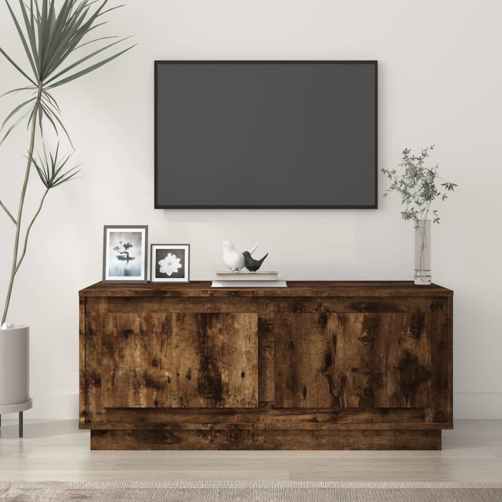 Coffee table, smoked oak, 102x50x44 cm, processed wood