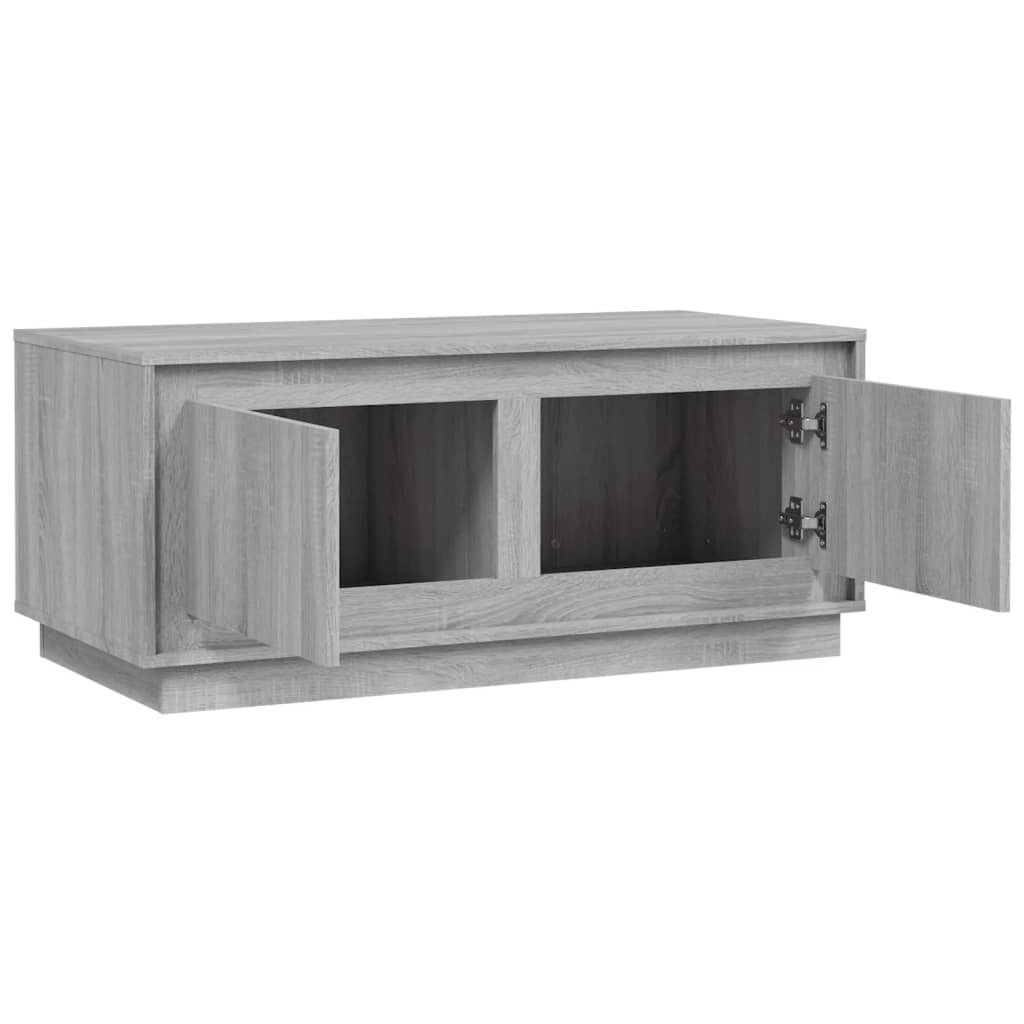 Coffee table, sonoma grey, 102x50x44 cm, processed wood