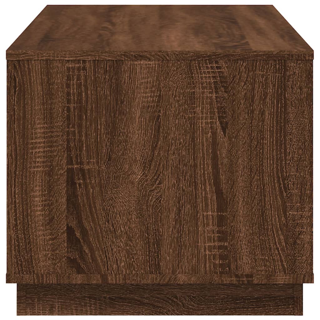 Coffee table, brown oak, 102x50x44 cm, processed wood
