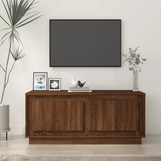 Coffee table, brown oak, 102x50x44 cm, processed wood