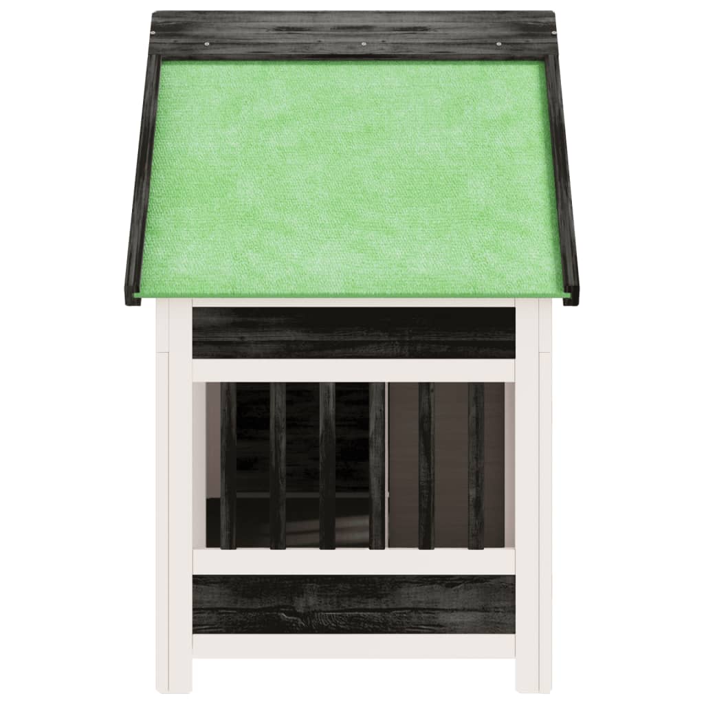 Dog cage, gray, 96x60.5x87 cm, solid pine wood