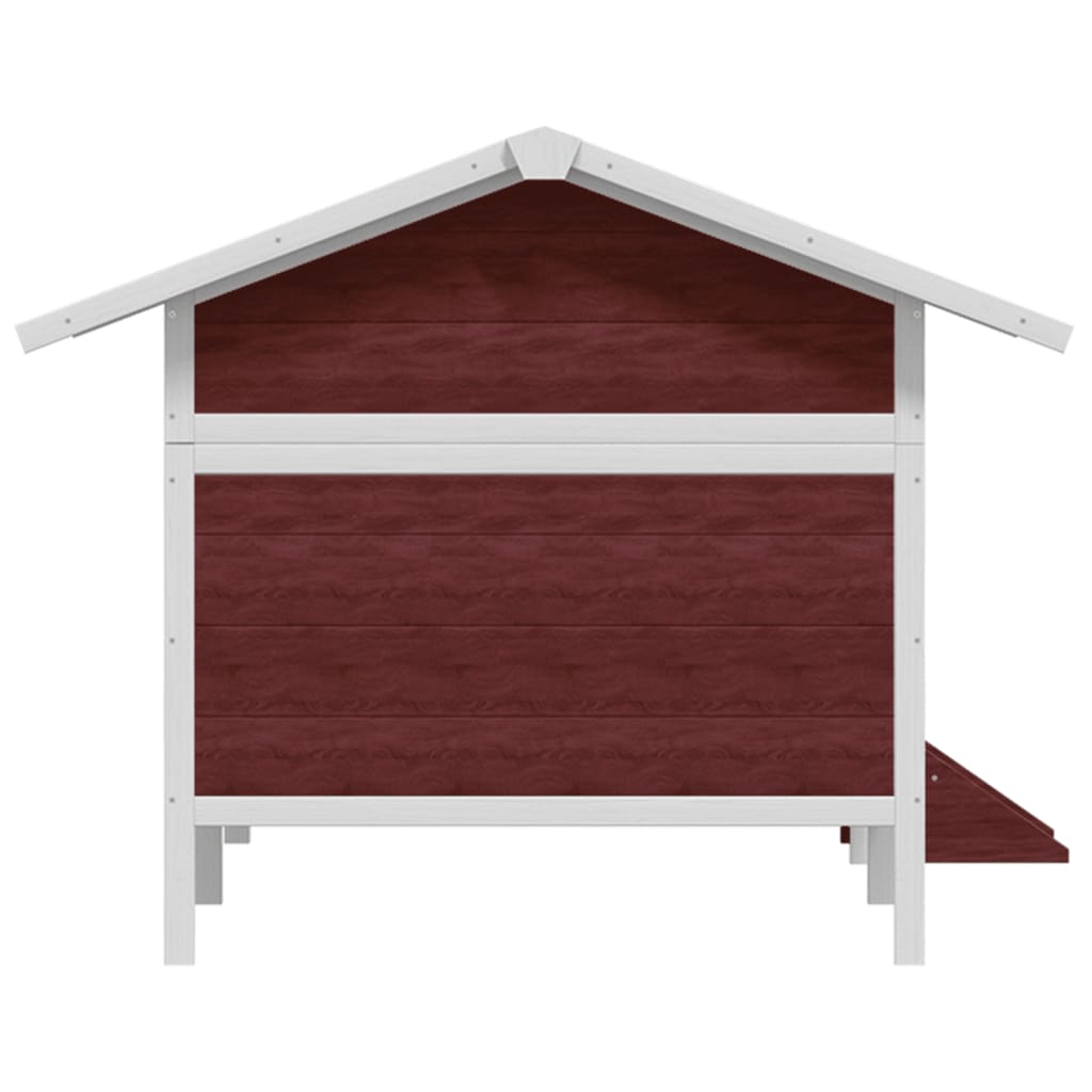 Dog cage, brown, 159x120x88.5 cm, solid pine wood