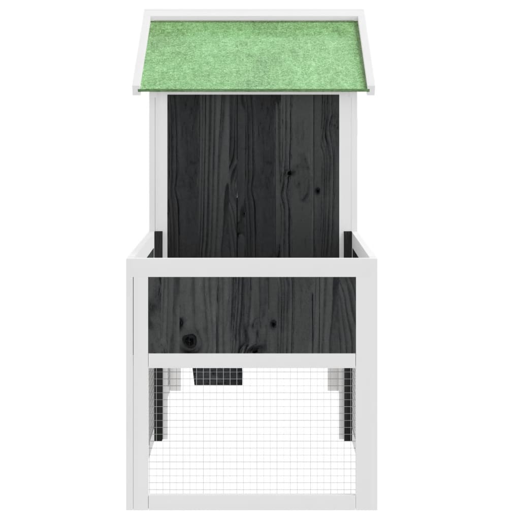 Cage for gray rabbits 170x63x113 cm solid pine wood
