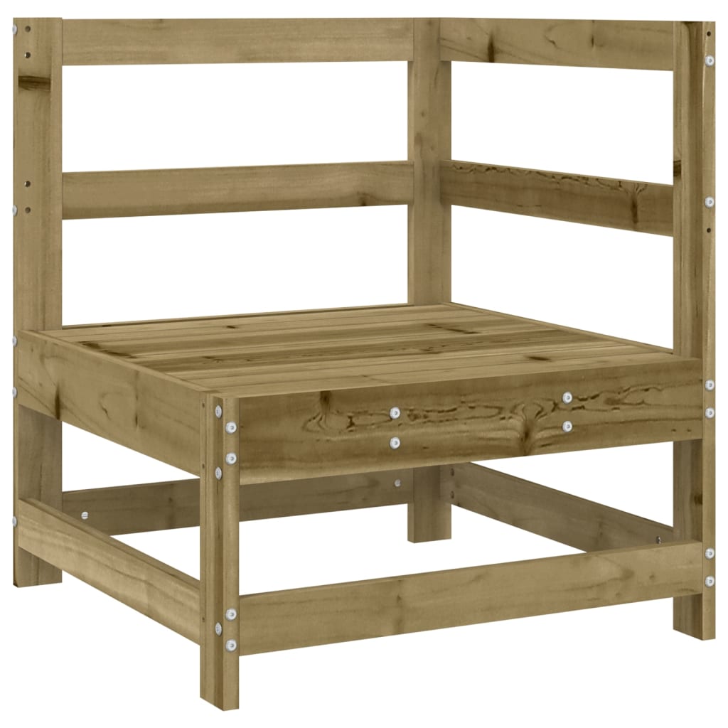 Corner sofa for the garden, impregnated pine wood
