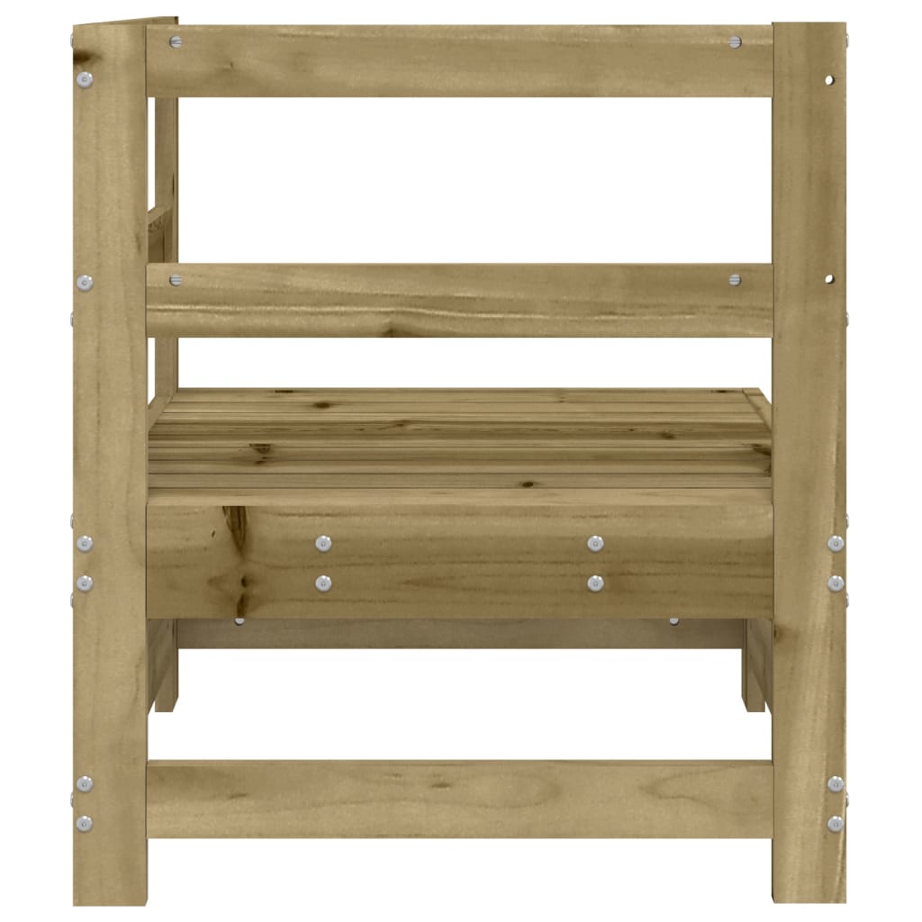 Corner sofa for the garden, impregnated pine wood