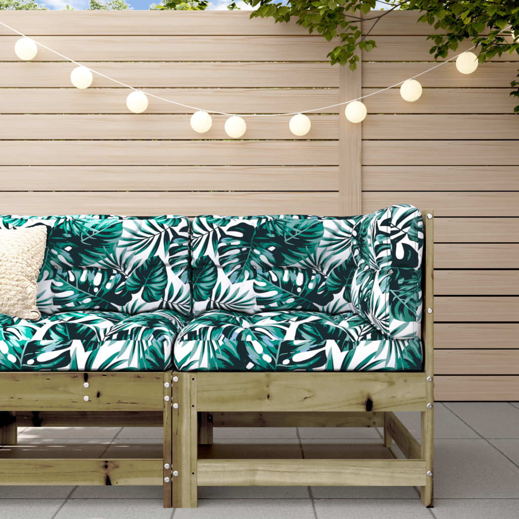Corner sofa for the garden, impregnated pine wood