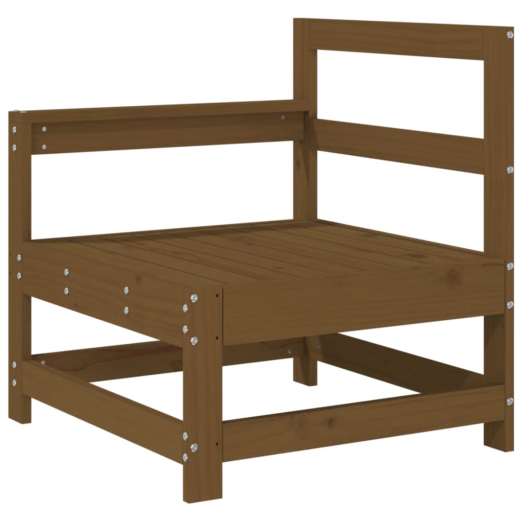 Corner sofa, honey brown, solid pine wood