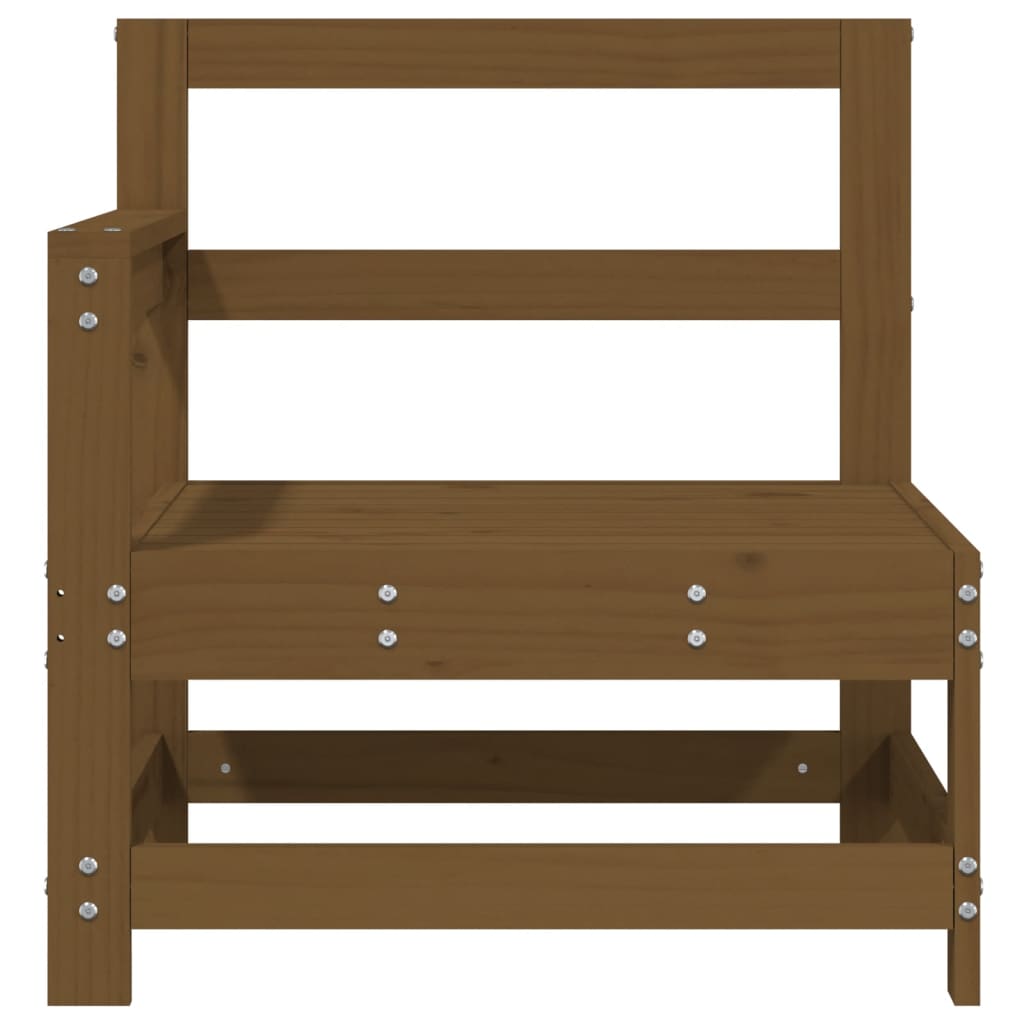 Corner sofa, honey brown, solid pine wood