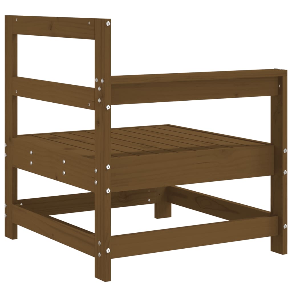 Corner sofa, honey brown, solid pine wood