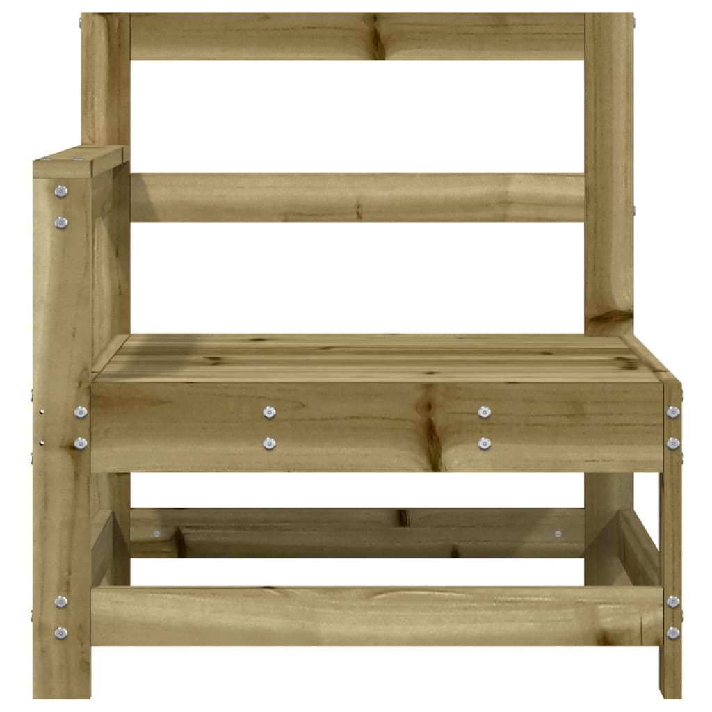 Corner sofa for the garden, impregnated pine wood