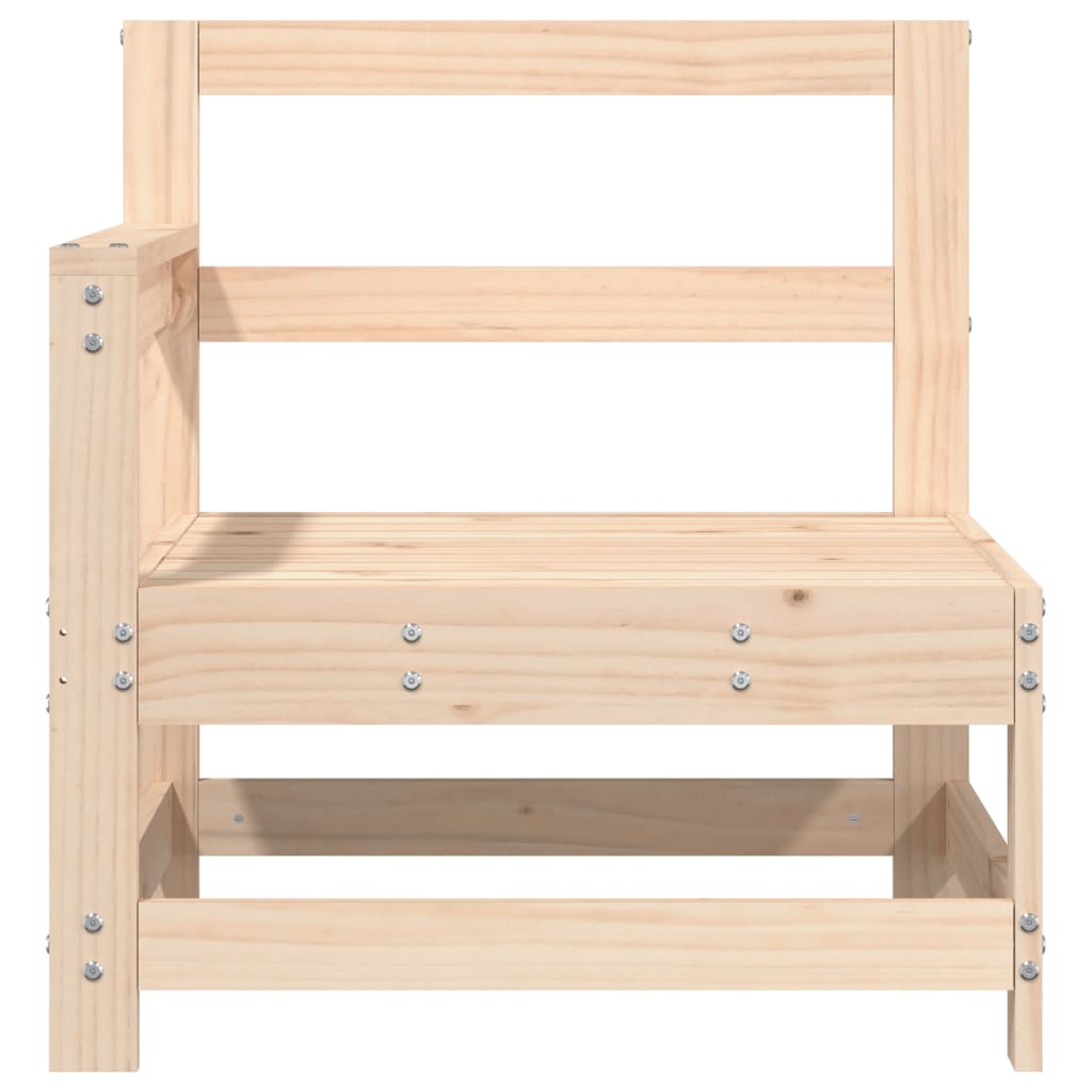 Garden corner sofa, 2 pcs., solid pine wood