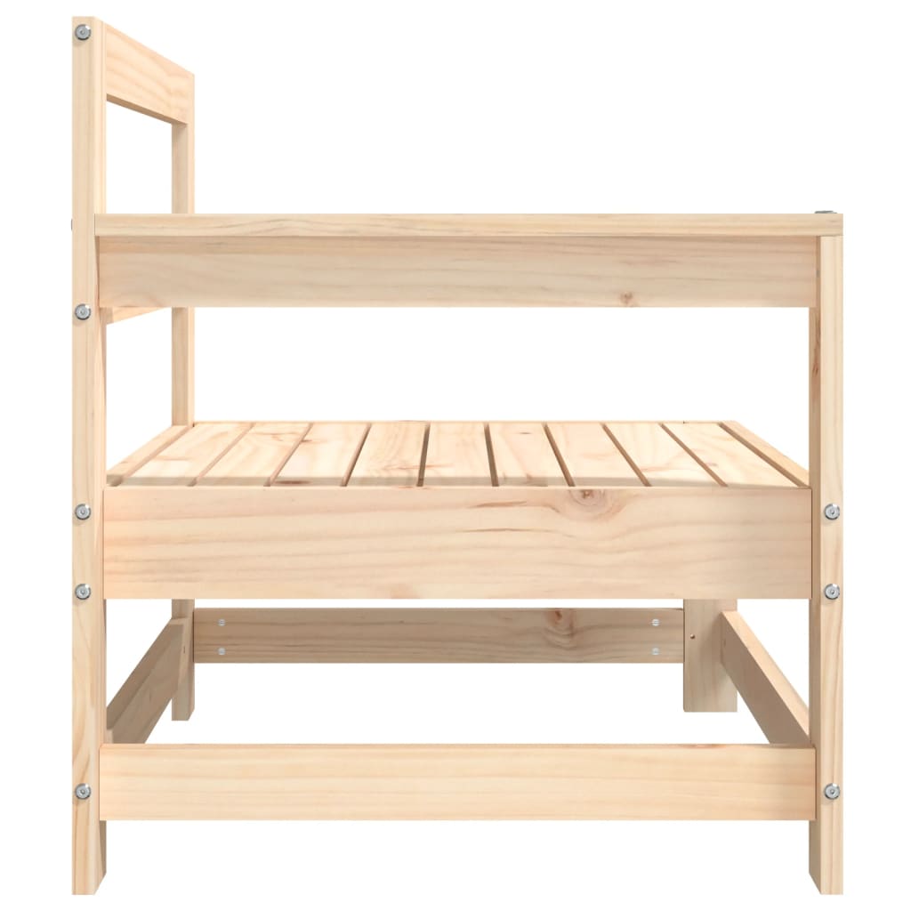 Garden corner sofa, 2 pcs., solid pine wood