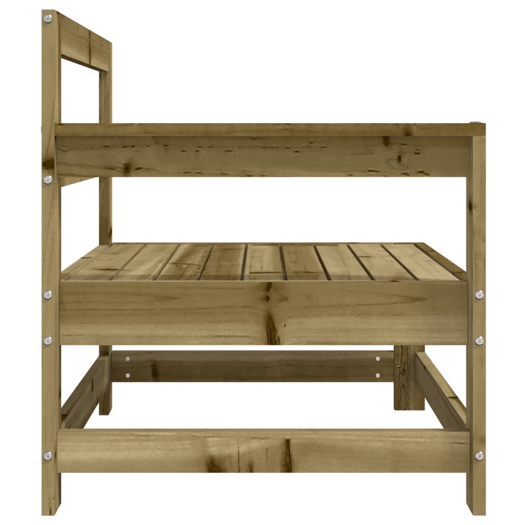 Garden corner sofas, 2 pcs., impregnated pine wood