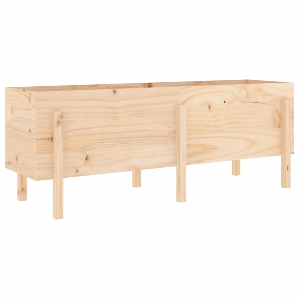 Strat înălțat de grădină, 160x50x57 cm, lemn masiv de pin