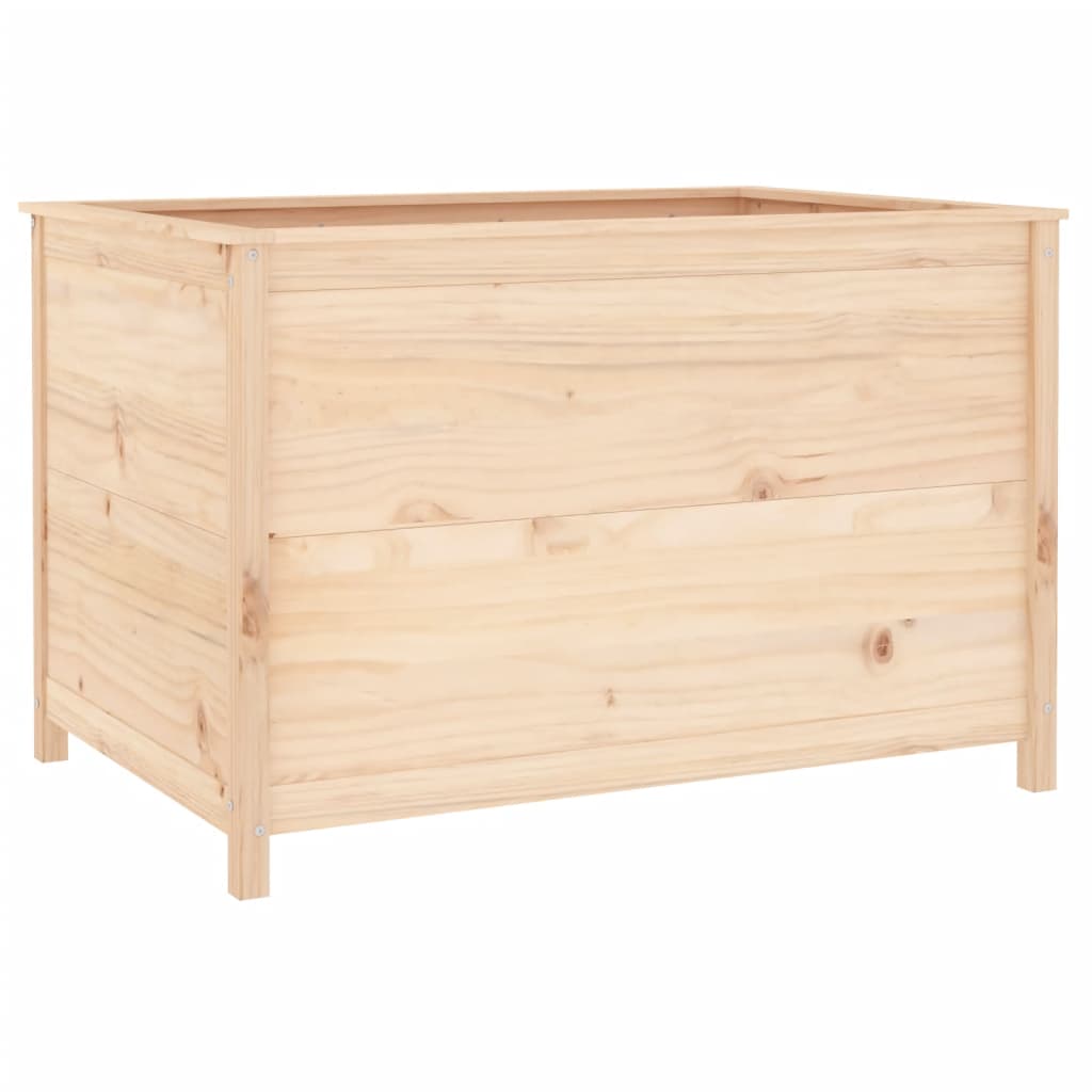 Strat înălțat de grădină, 119,5x82,5x78 cm, lemn masiv de pin