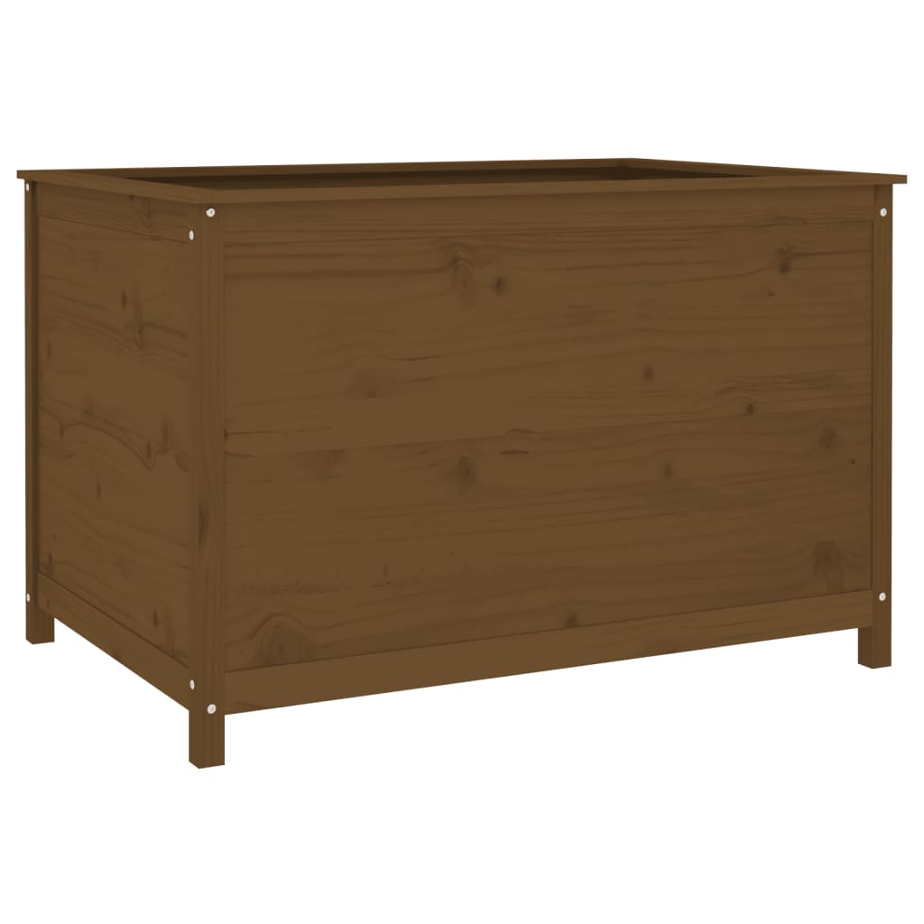 Strat înălțat grădină maro miere 119,5x82,5x78cm lemn masiv pin