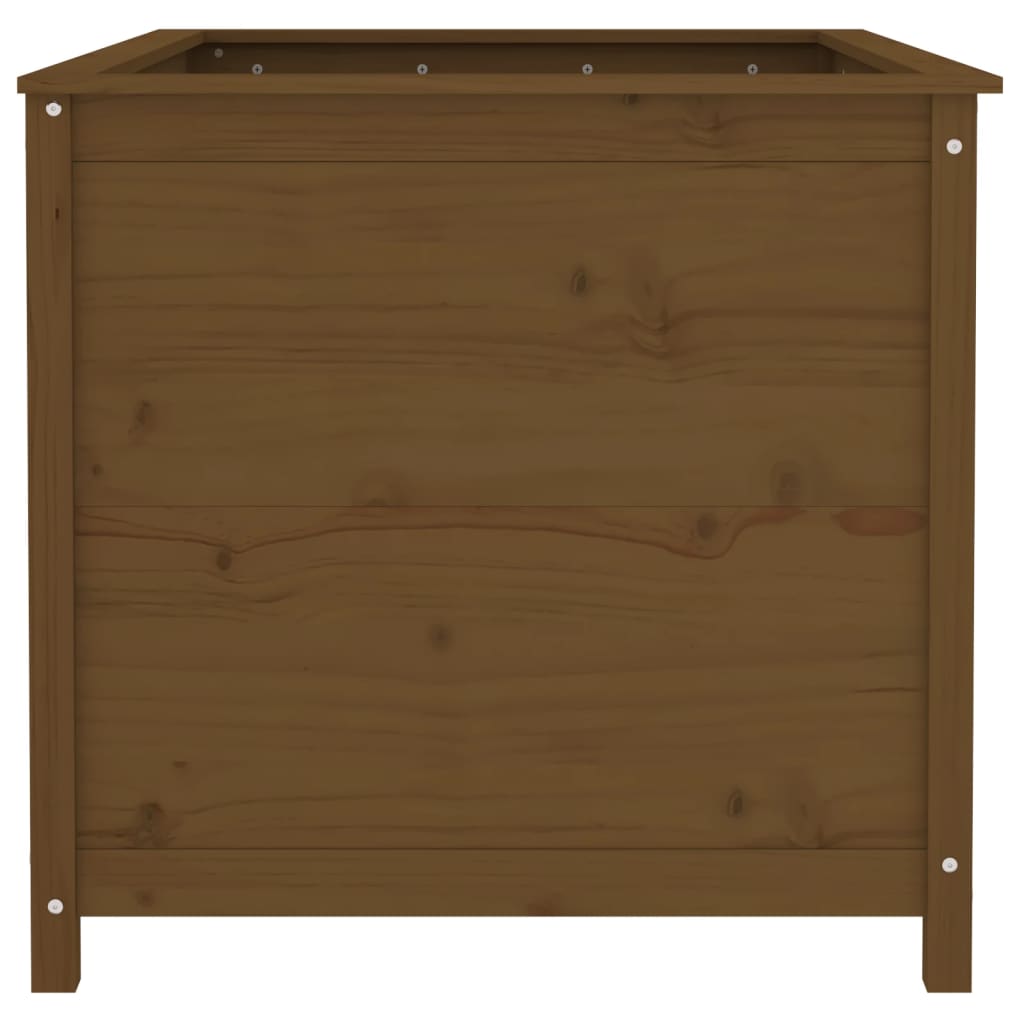 Strat înălțat grădină maro miere 119,5x82,5x78cm lemn masiv pin