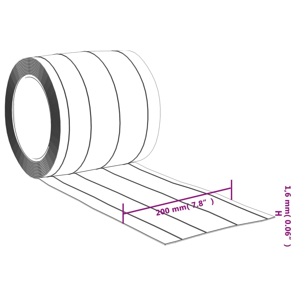 Perdea pentru ușă, transparent, 200 mmx1,6 mm 10 m, PVC