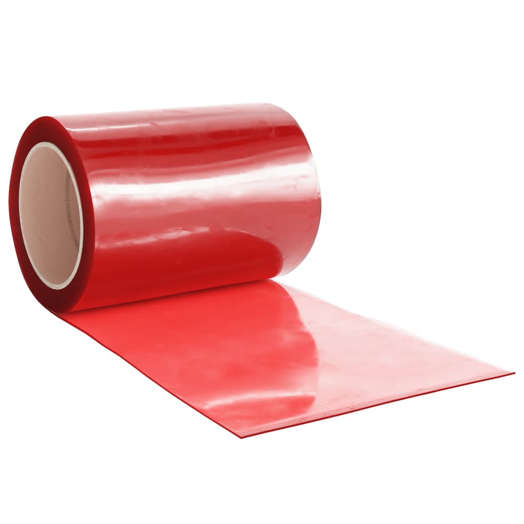 Perdea pentru ușă, roșu, 300 mmx2,6 mm 10 m, PVC