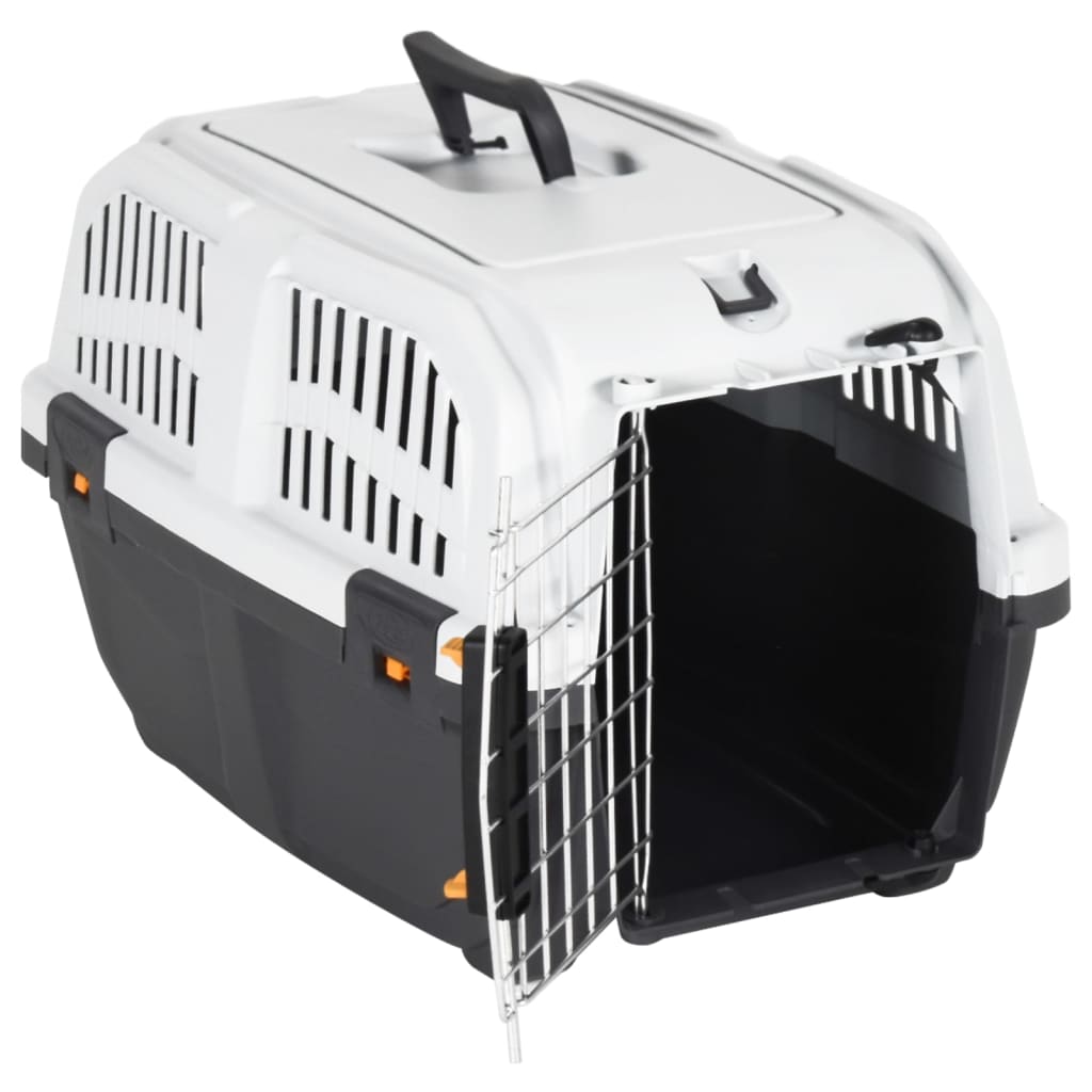 Animal transport box metal door 48x31.5x31cm polypropylene