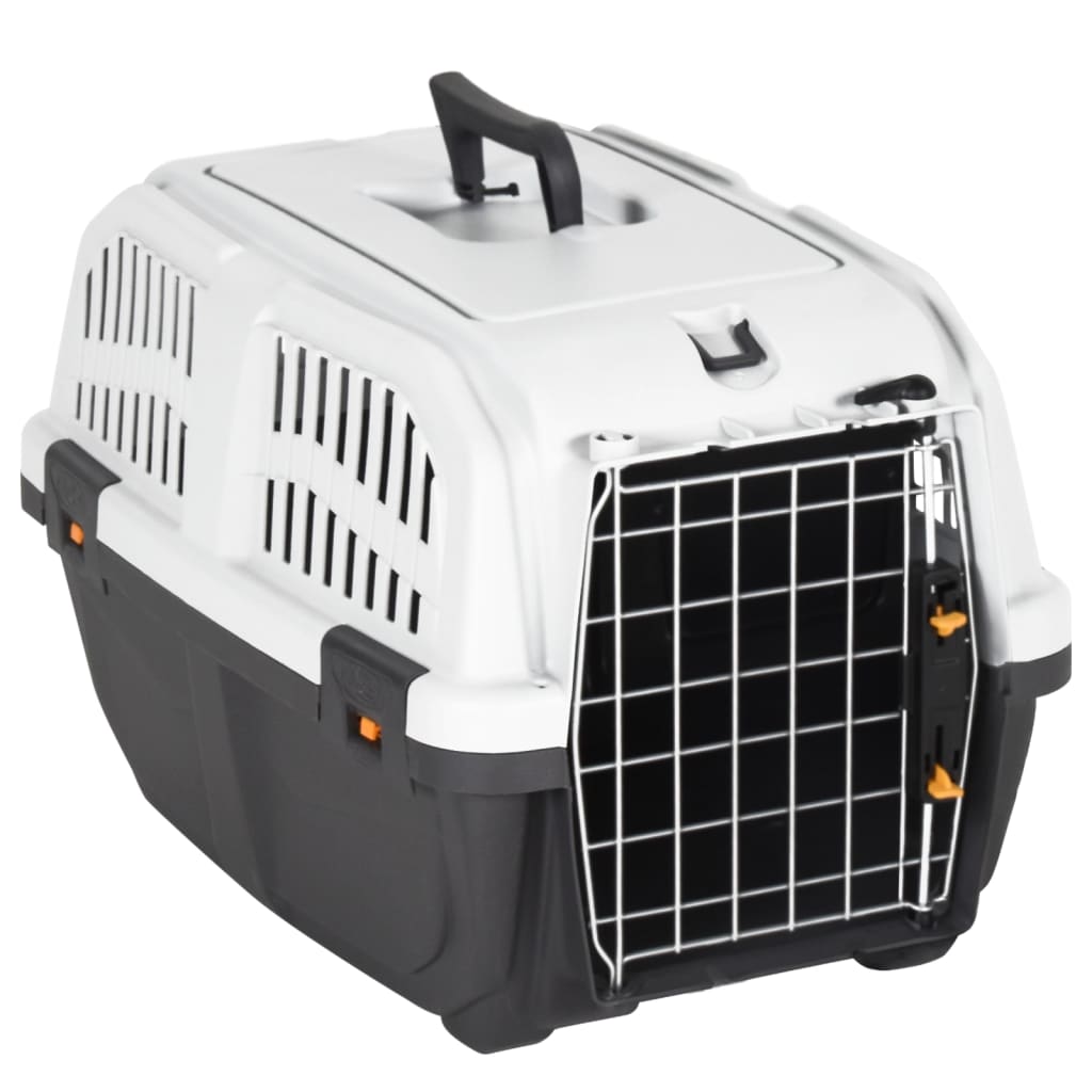 Animal transport box metal door 48x31.5x31cm polypropylene