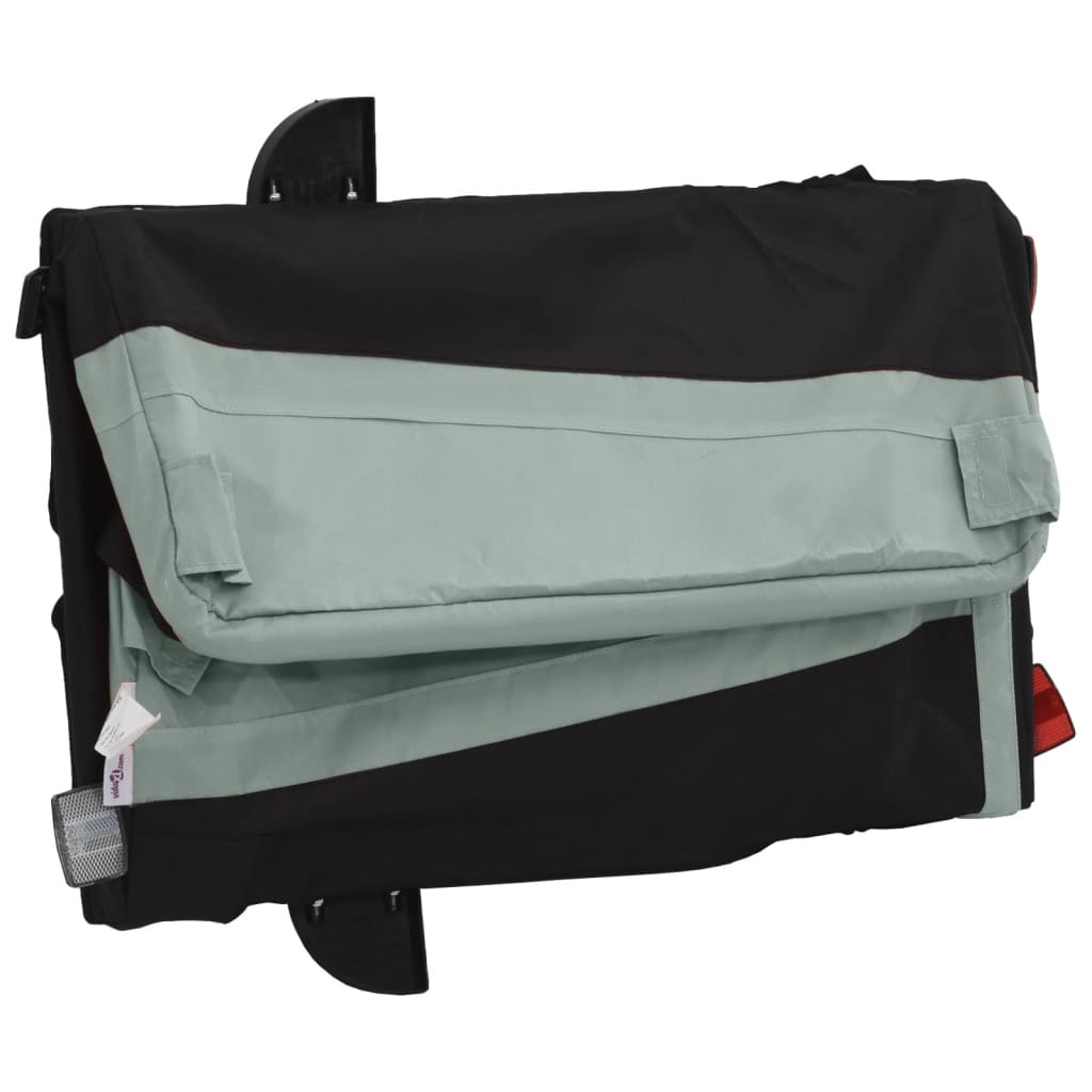 Bicycle trailer, black and gray, 30 kg, iron