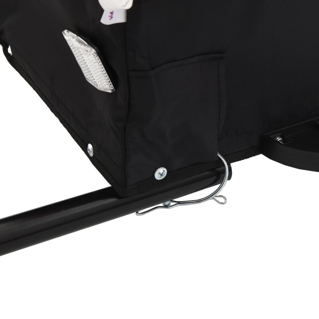 Bicycle trailer, black and red, 45 kg, iron
