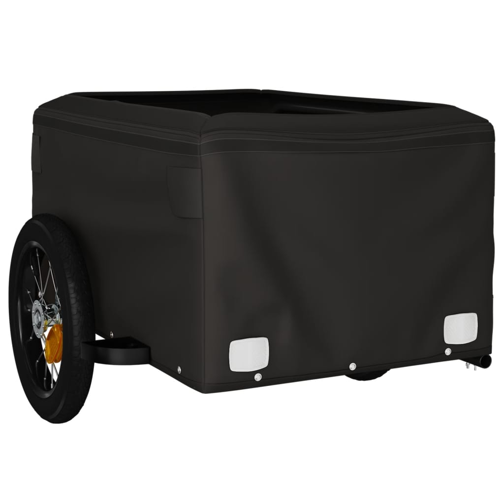 Bicycle trailer black/orange, 30 kg, iron