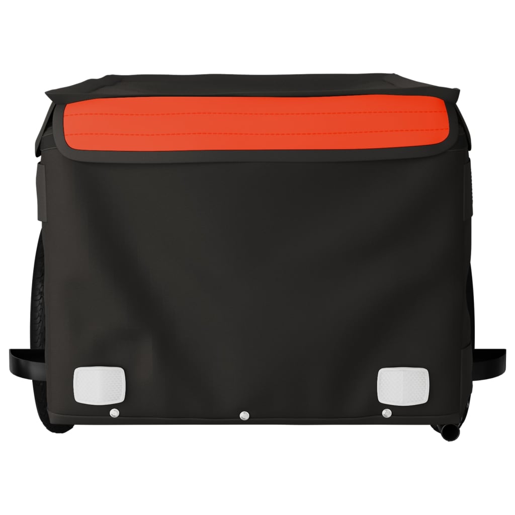 Bicycle trailer black/orange, 30 kg, iron