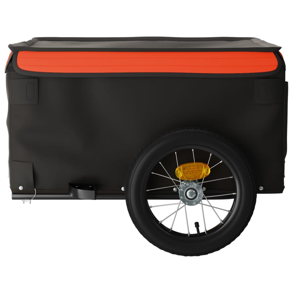 Bicycle trailer black/orange, 30 kg, iron