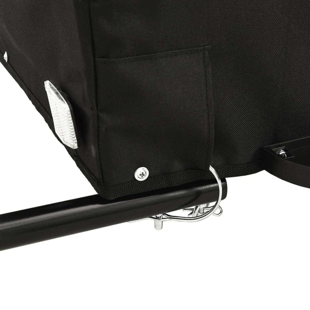 Bicycle trailer black/orange, 30 kg, iron