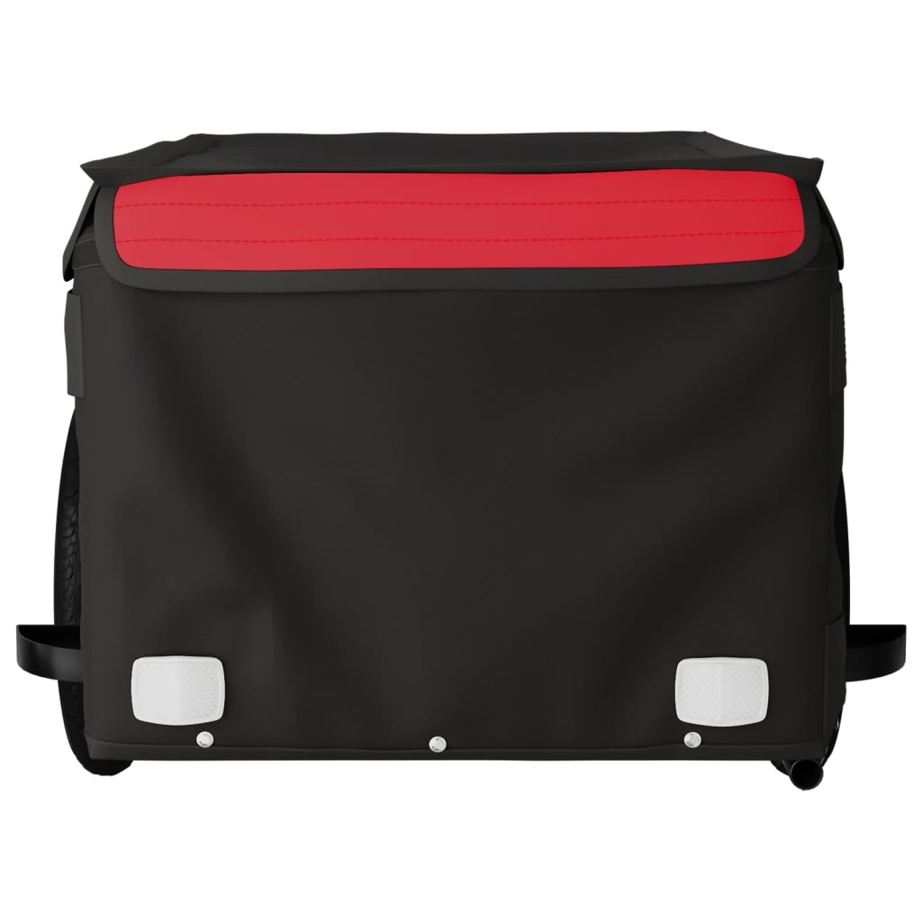 Bicycle trailer, black and red, 30 kg, iron