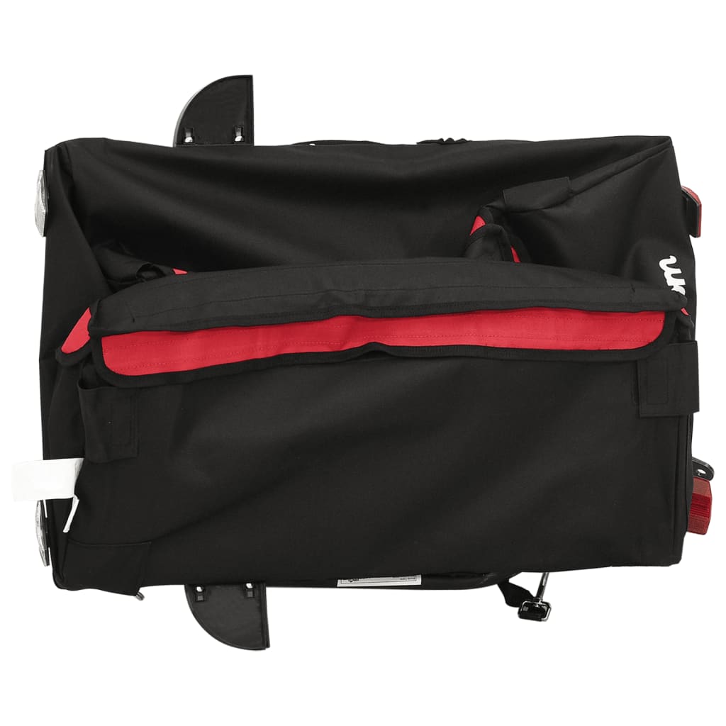 Bicycle trailer, black and red, 30 kg, iron