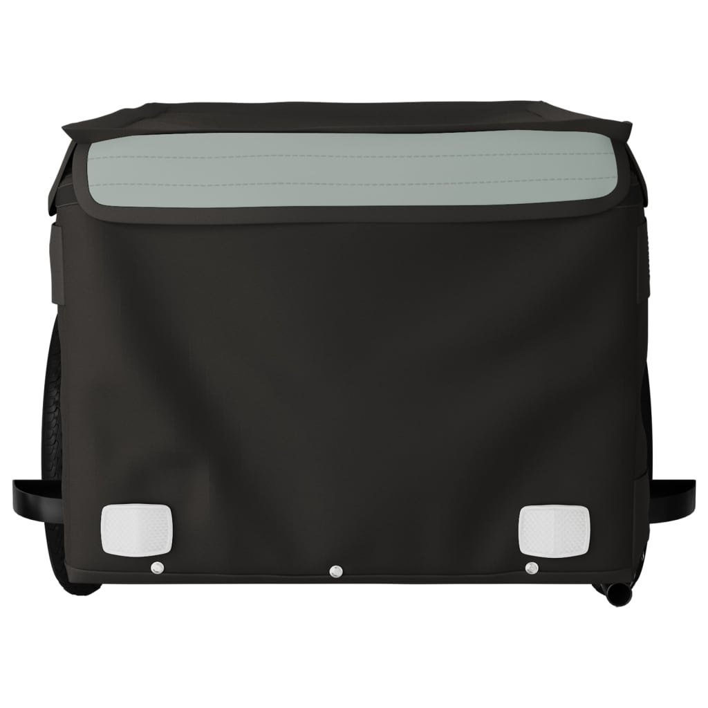 Bicycle trailer, black and gray, 30 kg, iron